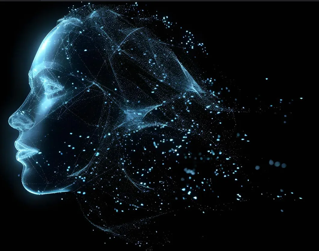 Cabeça holográfica IA – LusoUp Coração Neural